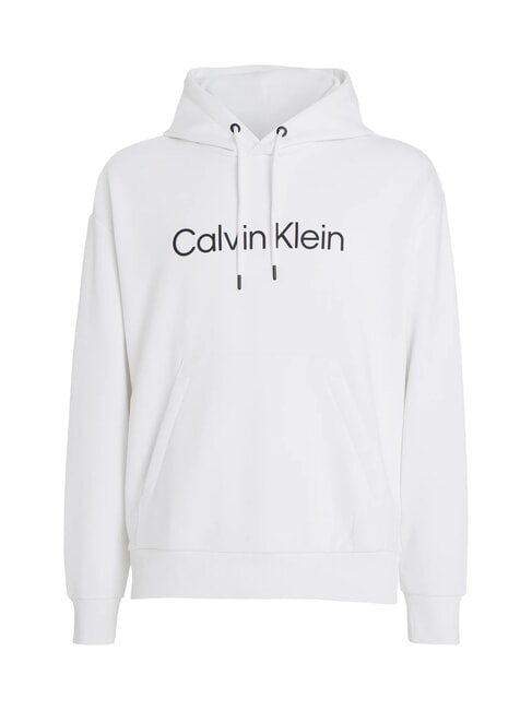 CKJ Sweatshirt &agrave; capuche blanc &eacute;clatant - Pulls molletonn&eacute;s