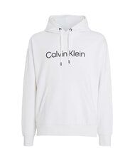 CALVIN KLEIN CKJ Sweatshirt &agrave; capuche blanc &eacute;clatant - Pulls molletonn&eacute;s - 3