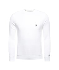 CALVIN KLEIN CKJ Sweat-shirt &agrave; col rond blanc &eacute;clatant - Pulls molletonn&eacute;s - 3