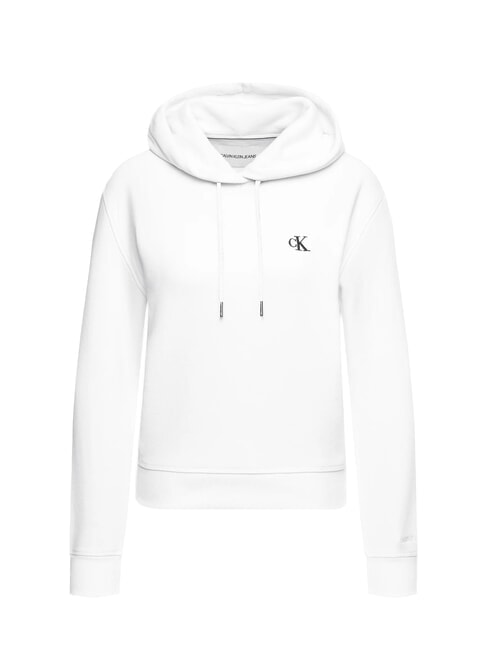 CKJ Sweatshirt &agrave; capuche blanc &eacute;clatant - Sweat-shirts pour femmes