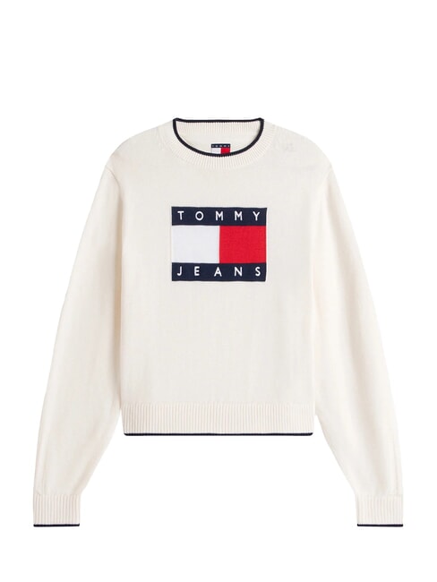 TJ Pull en coton blanc ancien - Chandails pour femmes
