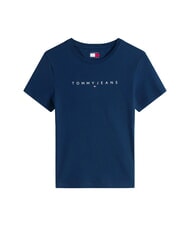 TOMMY HILFIGER SCRIPT LOGO T-shirt &agrave; manches courtes marine nuit noire 1 - T-shirt - 3