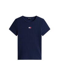 TOMMY HILFIGER TH JEANS T-shirt c&ocirc;tel&eacute; &agrave; manches courtes marine nuit - T-shirt - 4