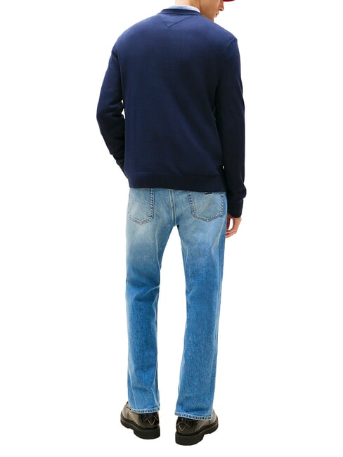 TJ Pull en coton r&eacute;g&eacute;n&eacute;r&eacute; marine nuit - Pulls pour hommes