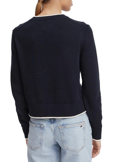 TJ Pull en coton marine nuit - Chandails pour femmes
