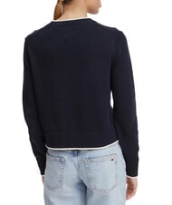 TOMMY HILFIGER TJ Pull en coton marine nuit - Chandails pour femmes - 2