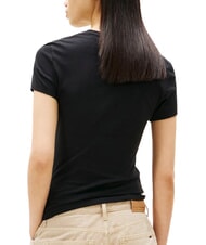 TOMMY HILFIGER SCRIPT LOGO T-shirt &agrave; manches courtes noir et noir - T-shirt - 2
