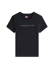 TOMMY HILFIGER SCRIPT LOGO T-shirt &agrave; manches courtes noir et noir - T-shirt - 3