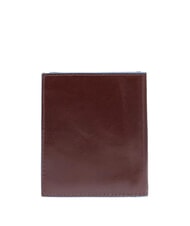 PIQUADRO BLUE SQUARE Porte-cartes en cuir avec rabat ACAJOU - Portefeuilles Homme - 4