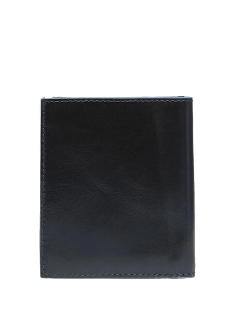 BLUE SQUARE Porte-cartes en cuir avec rabat Noir - Portefeuilles Homme
