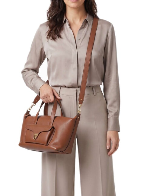 BEAT GENERATION Sac &agrave; main avec bandouli&egrave;re Cognac - Sacs pour Femme