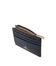 FURLA CAMELIA porte-cartes en cuir plat bleu encre - Portefeuilles Femme - 3