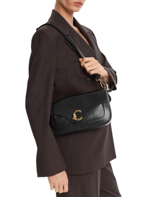 C-ME CALF sac bandouli&egrave;re Noir - Sacs pour Femme