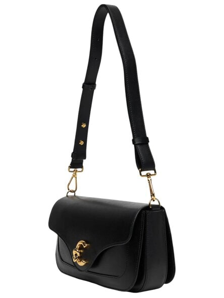 C-ME CALF sac bandouli&egrave;re Noir - Sacs pour Femme