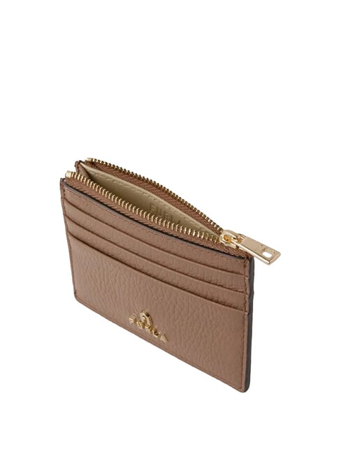 CAMELIA porte-cartes en cuir plat caramel au beurre - Portefeuilles Femme