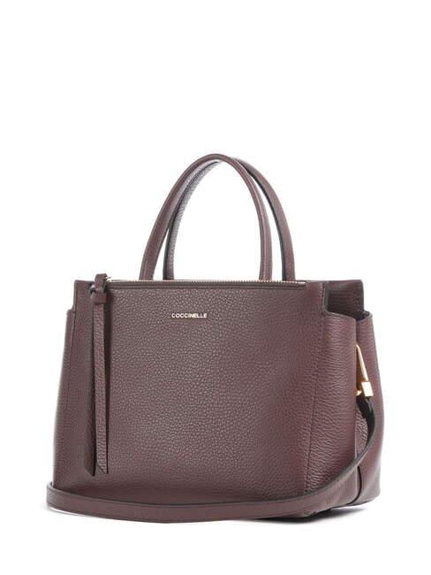 ARLETTIS Sac &agrave; main en cuir martel&eacute; baie - Sacs pour Femme