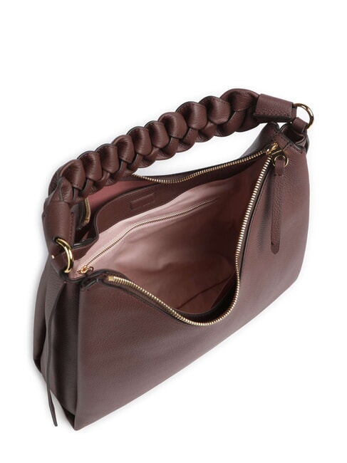 BOHEME GRANA DOUBLE Grand sac bandouli&egrave;re en cuir baies/rose d'hiver - Sacs pour Femme