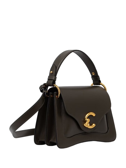 C-ME CALF Sac &agrave; main avec bandouli&egrave;re boue - Sacs pour Femme
