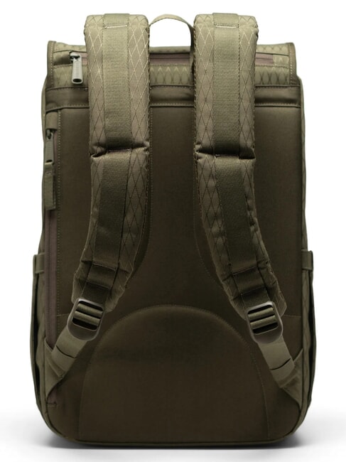 LITTLE AMERICA MID Sac &agrave; dos de taille moyenne diamant vert lierre - Sacs &agrave; dos pour l'&Eacute;cole & les Loisirs