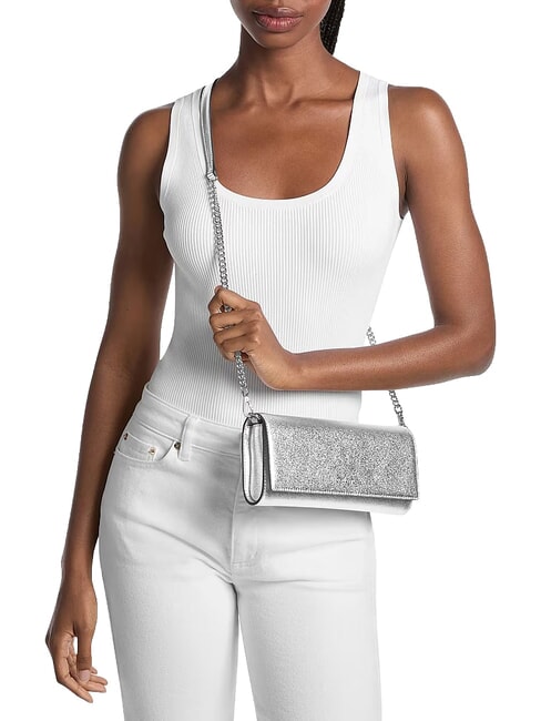 JET SET sac bandouli&egrave;re argent - Sacs pour Femme