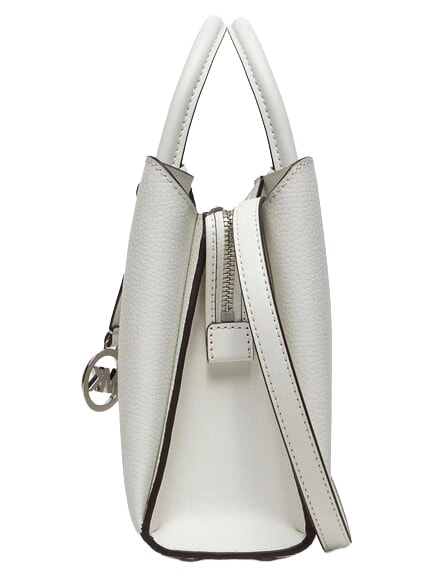 RUTHI Sac &agrave; main avec bandouli&egrave;re, en cuir blanc - Sacs pour Femme