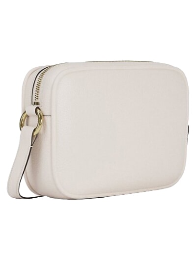 JET SET Sac bandouli&egrave;re ajustable, en cuir blanc - Sacs pour Femme