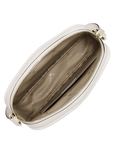 JET SET Sac bandouli&egrave;re ajustable, en cuir blanc - Sacs pour Femme