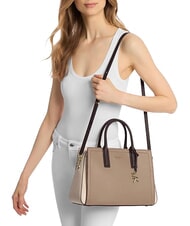 MICHAEL KORS LAILA Sac &agrave; main avec bandouli&egrave;re, en cuir - Sacs pour Femme