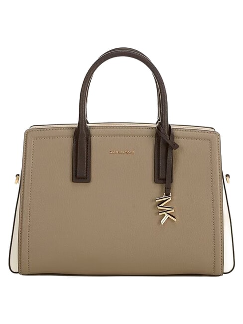 LAILA Sac &agrave; main avec bandouli&egrave;re, en cuir brun - Sacs pour Femme