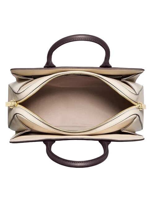 LAILA Sac &agrave; main avec bandouli&egrave;re, en cuir brun - Sacs pour Femme
