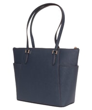 MICHAEL KORS CHARLOTTE sac cabas bandouli&egrave;re en cuir marine - Sacs pour Femme - 2