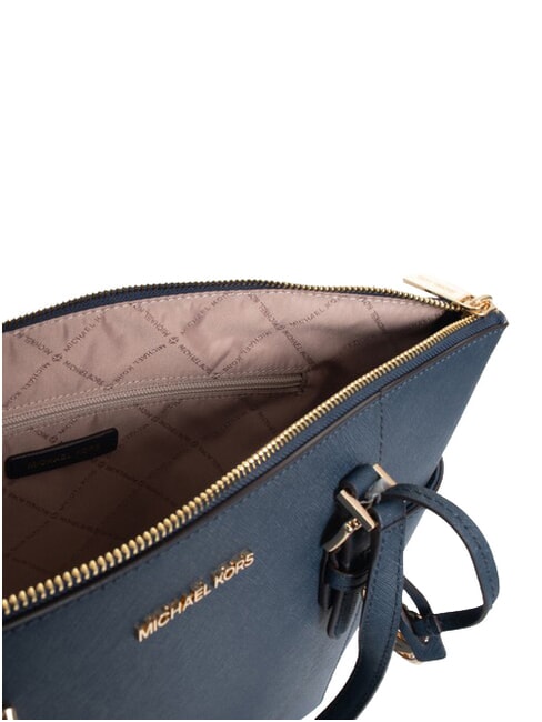 CHARLOTTE sac cabas bandouli&egrave;re en cuir marine - Sacs pour Femme