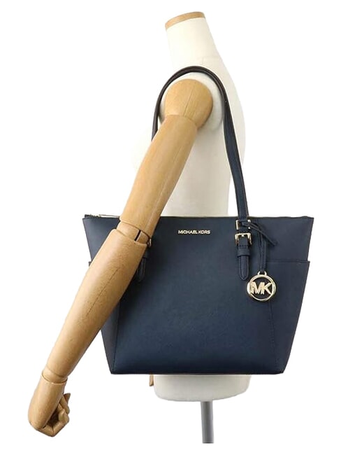 CHARLOTTE sac cabas bandouli&egrave;re en cuir marine - Sacs pour Femme