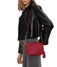 MICHAEL KORS JET SET Mini sac bandouli&egrave;re en cuir rouge - Sacs pour Femme - 2