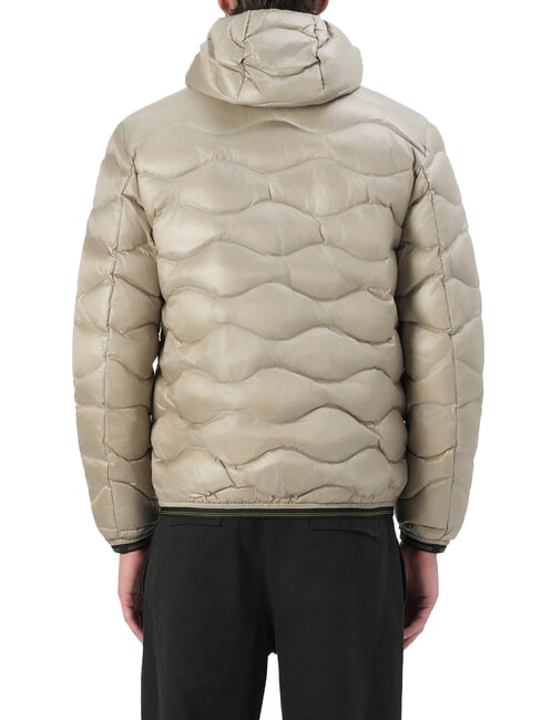 WAVE Doudoune courte matelass&eacute;e &agrave; capuche gris brumeux - Doudounes homme