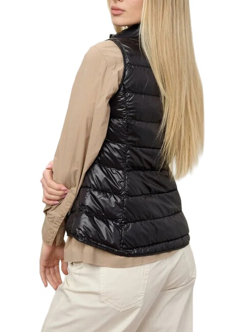 NANCIA Doudoune sans manches int&eacute;rieur noir vert 60i - Gilet femme