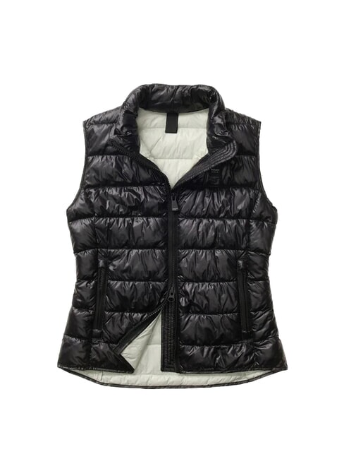 NANCIA Doudoune sans manches int&eacute;rieur noir vert 60i - Gilet femme