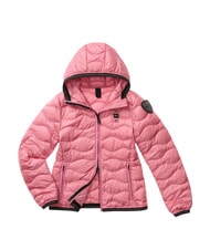 BLAUER CAMELIA Doudoune courte matelass&eacute;e &agrave; capuche rose 409 - Doudounes femme - 3