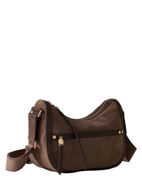 LUNA sac bandouli&egrave;re cendres/cacao - Sacs pour Femme
