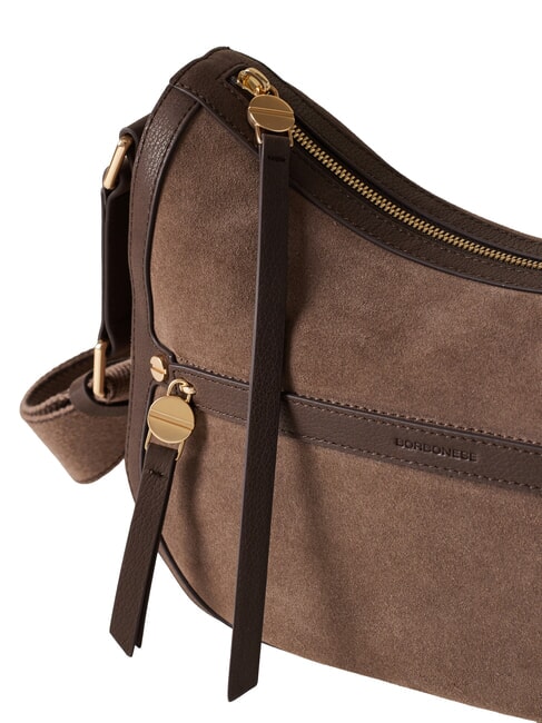 LUNA sac bandouli&egrave;re cendres/cacao - Sacs pour Femme