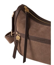 BORBONESE LUNA sac bandouli&egrave;re cendres/cacao - Sacs pour Femme - 5