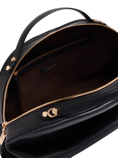 SEXY Sac &agrave; main avec bandouli&egrave;re, en cuir Noir - Sacs pour Femme