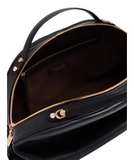 BORBONESE SEXY Sac &agrave; main avec bandouli&egrave;re, en cuir Noir - Sacs pour Femme - 4