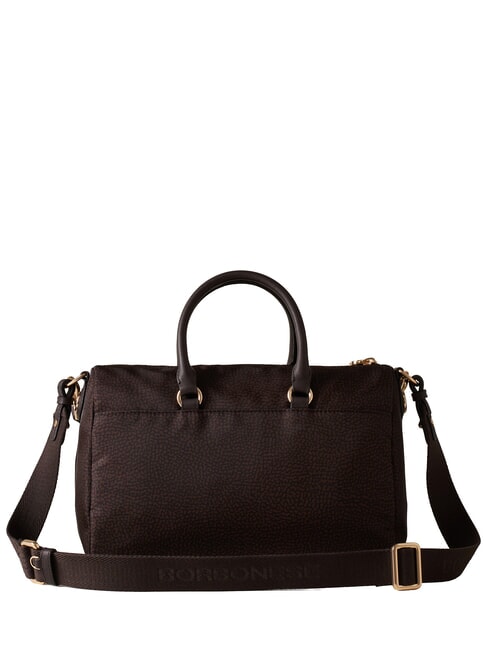 B-CLUB Sac &agrave; main avec bandouli&egrave;re chocolat - Sacs pour Femme