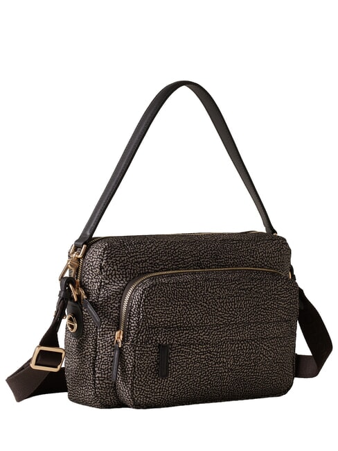 B-CLUB Sac bandouli&egrave;re, avec bandouli&egrave;re goudron - Sacs pour Femme