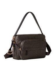 BORBONESE B-CLUB Sac bandouli&egrave;re, avec bandouli&egrave;re goudron - Sacs pour Femme - 2