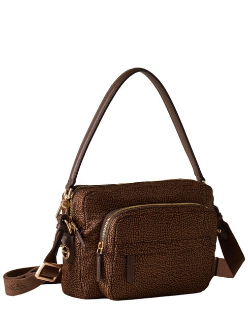 B-CLUB Sac bandouli&egrave;re, avec bandouli&egrave;re ch&acirc;taigne - Sacs pour Femme