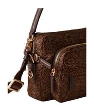 BORBONESE B-CLUB Sac bandouli&egrave;re, avec bandouli&egrave;re ch&acirc;taigne - Sacs pour Femme - 4