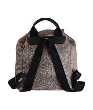 BORBONESE B-CLUB Sac &agrave; dos avec poche avant OP / NATUREL / NOIR - Sacs pour Femme - 3