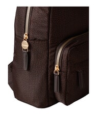 BORBONESE B-CLUB Sac &agrave; dos avec poche avant chocolat - Sacs pour Femme - 4